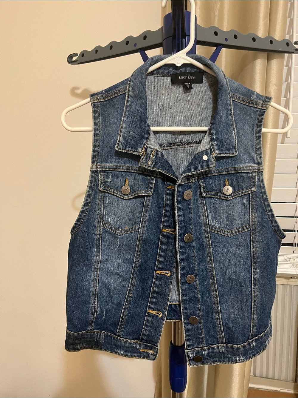 Karen Kane Jeans Denim jacket Sleeveless size M